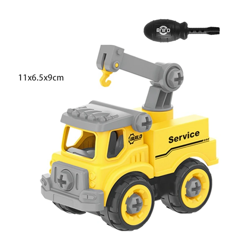 dropshipping Cheap Made in China Funny Educational Build Block Bricks Diy Toys Assemble Construction Truck Car for Kid