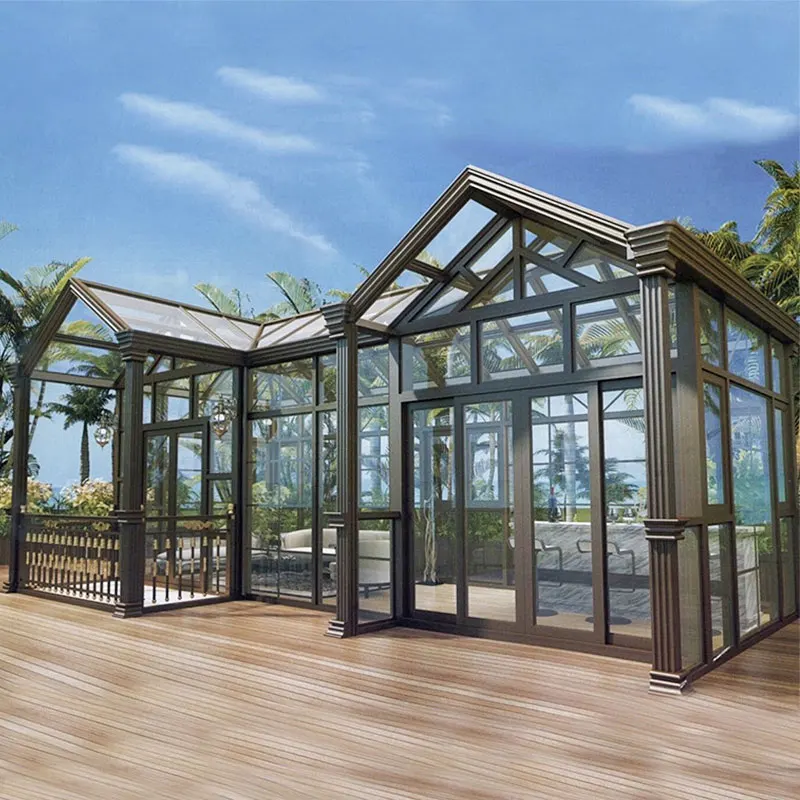 GEDELI Promotion Patio Sail Shades Sun Room Factory Seller Modern Two Story Sun Room Save Cost Aluminum Sun Room