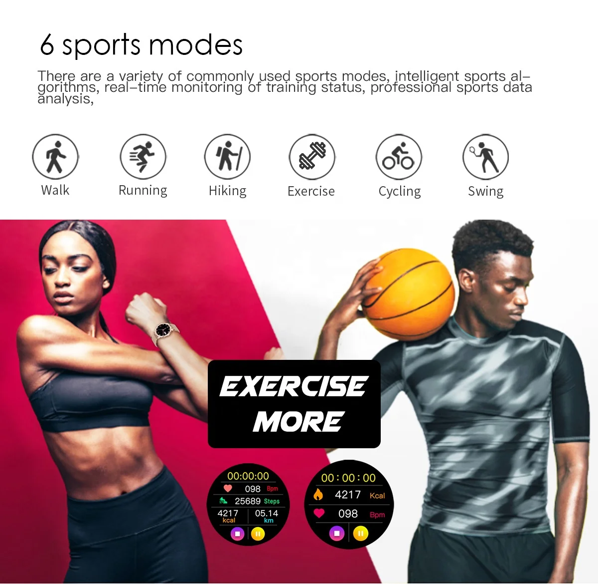 R18 Full Screen1.09 inch Waterproof Smart Watch Blood Pressure Heart Rate Sleep Monitoring Sport Fitness Tracker Bracelet