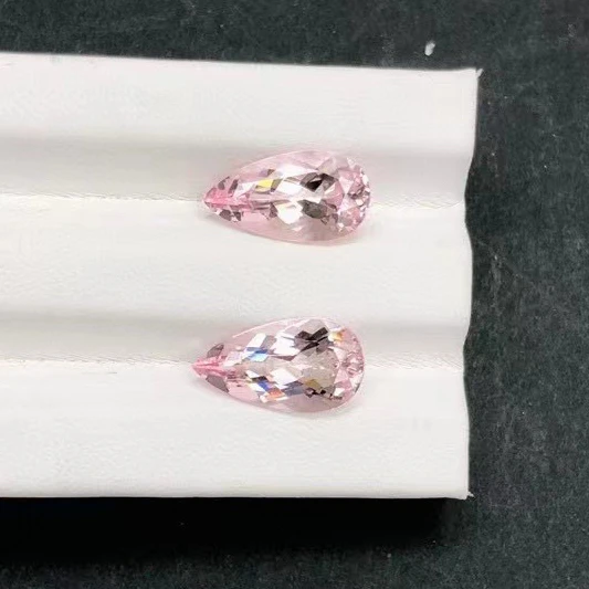 Pear Shape 5x3mm~12x8mm Good Quality Medium Pink Color Precious Faceted Stone Supplier Making Jewelry Natural Morganite