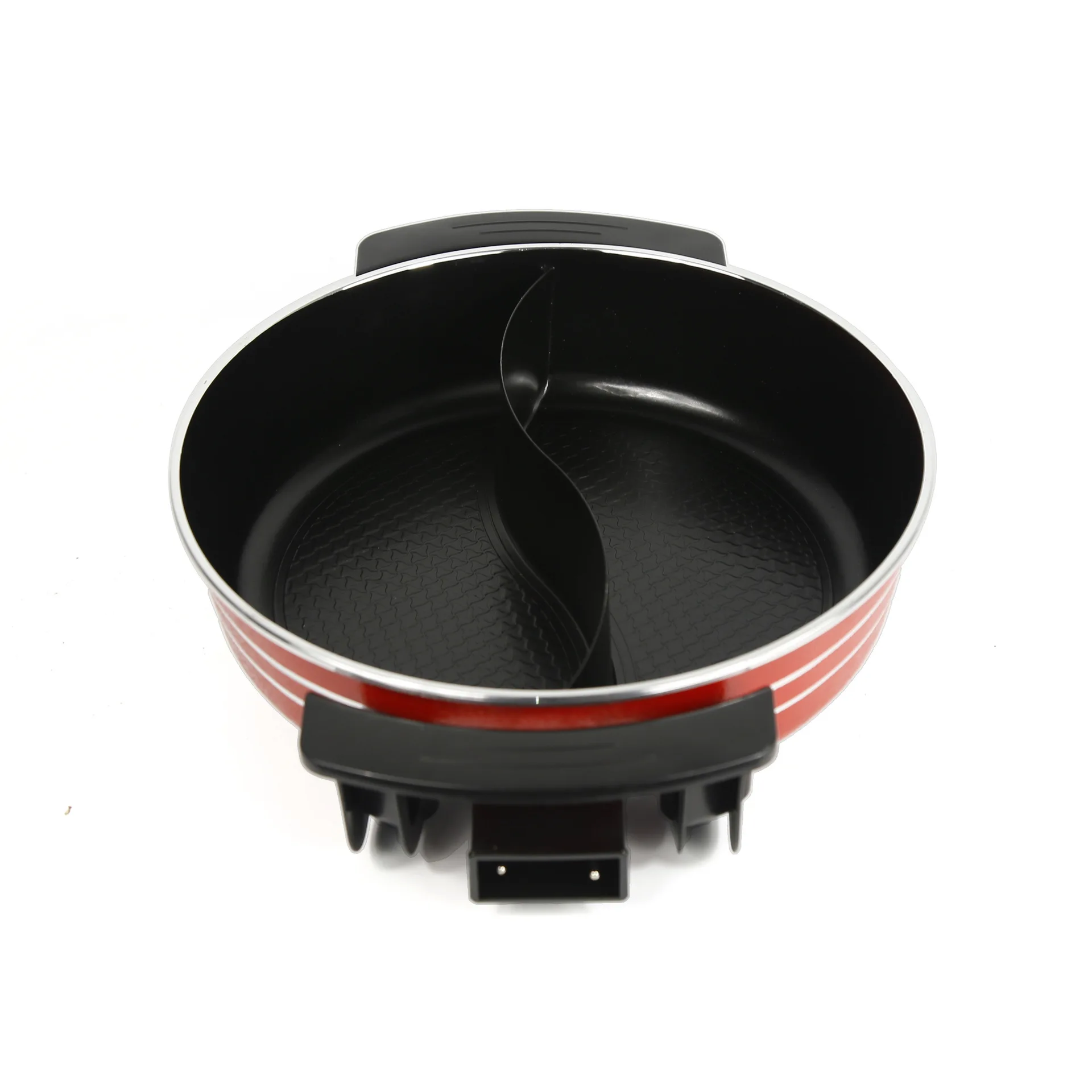 Household Electric Hot Pot 5L Die Cast Aluminum Wok Water-Based Non-Stick Cooking Pot Portable Double Soup Pots Wholesale