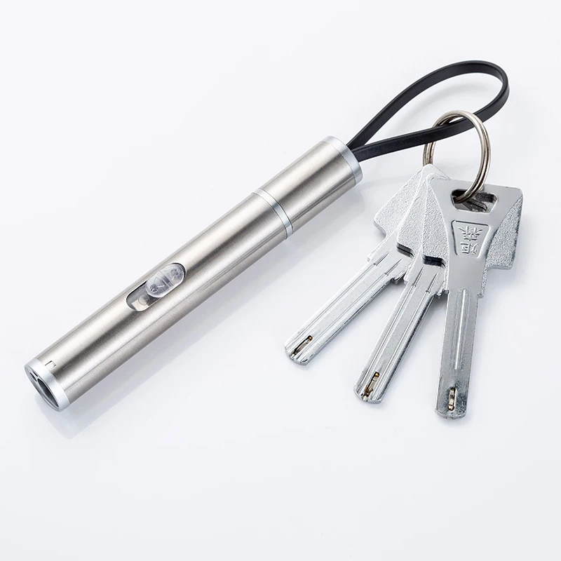 QXMOVING USB перезаряжаемые игрушки для тренировки кошек лазер 3 в 1 Gem факел 365nm Ультрафиолетовый черный свет фонарик брелок