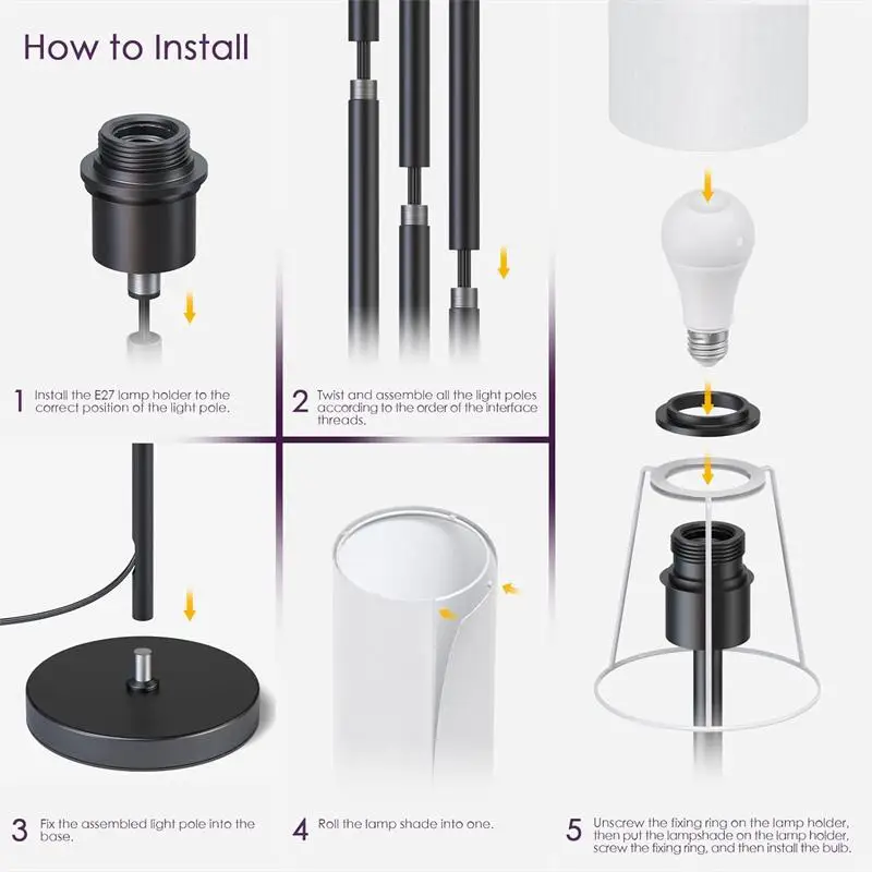 Full Color RGB Floor Lamps WIFI Tuya Ambiance Indoor Corner Light Smart LED Night Light for Living room Bedroom