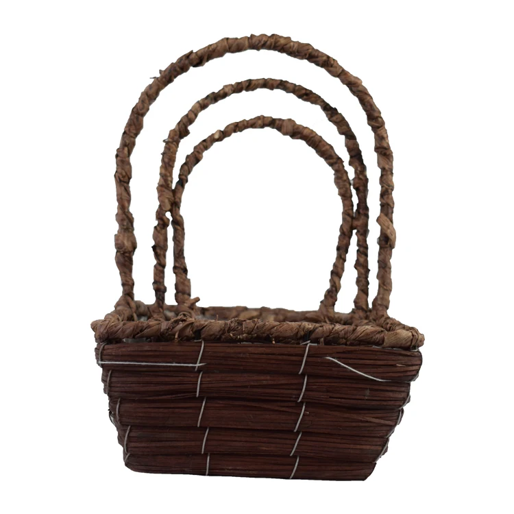 Factory Custom Size Storage Basket Wicker Flower Home
