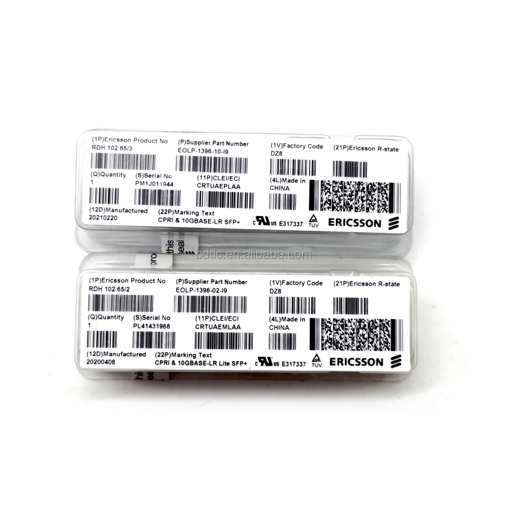 ERICSSON Optical Transceiver RDH 102 65/2 10G BASE-LR Lite SFP+LCP-10G3B4HDRME1 Optical Module For Base Station