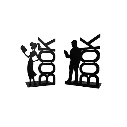 Recent Trending Modern Stylish Book Supporter Metal Iron Customized Size Shape Colour Book Ends Uses In Home Decoration