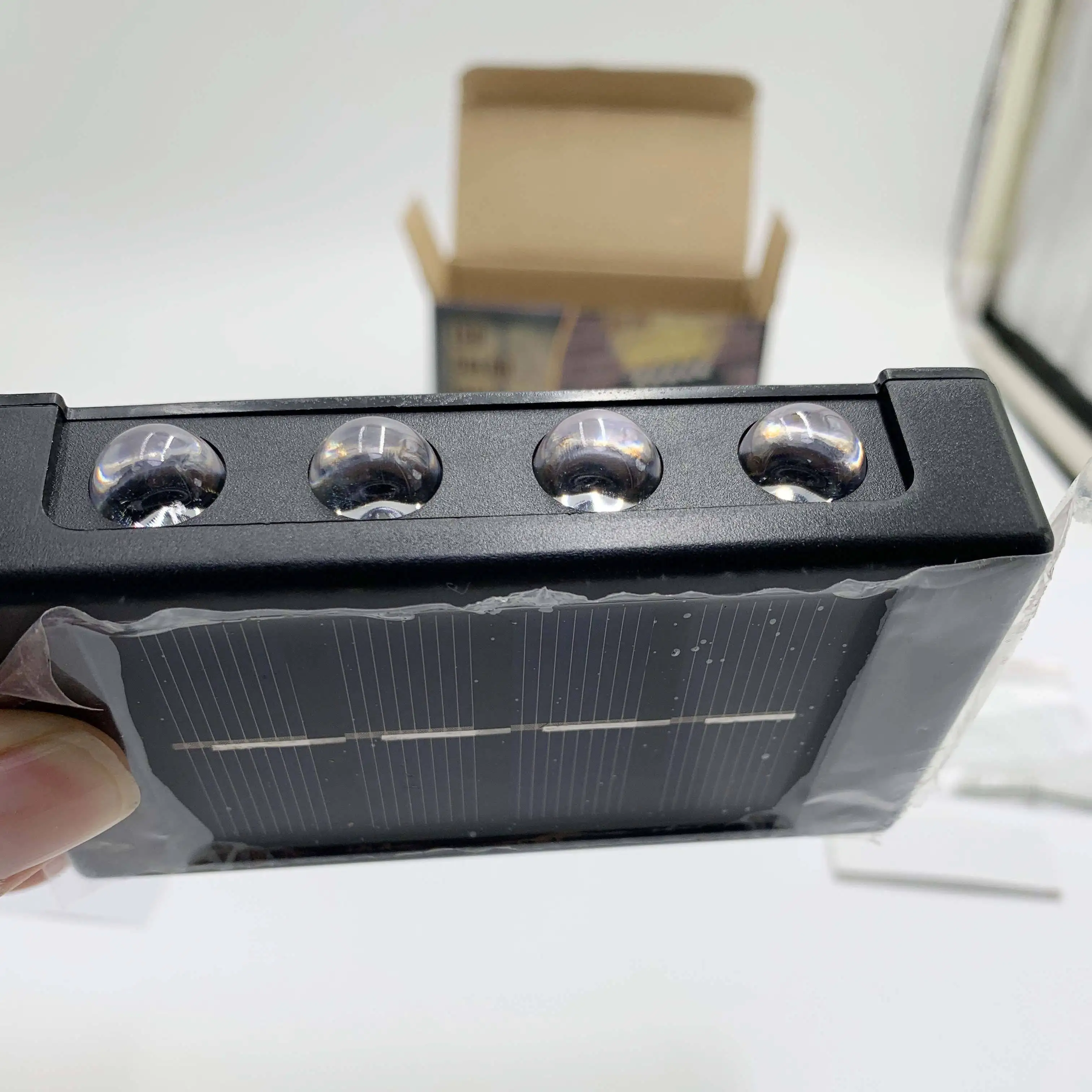 HSX Outdoor Super Bright Ip65 Waterproof Household Garden Yard Decoration Lighting Up Down Luminous 6 Led Solar Wall Lamp Light