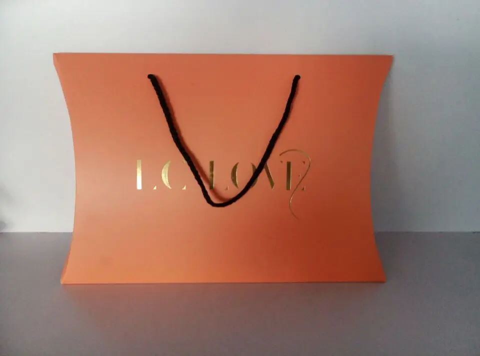 Paper Pillow Box With Handle