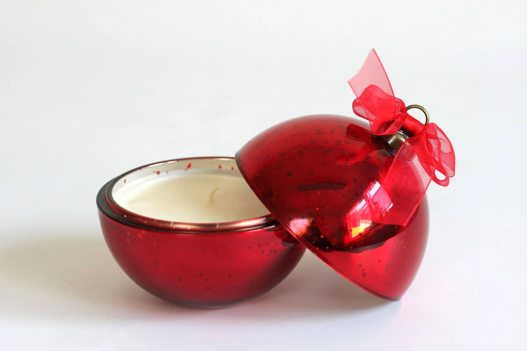 Christmas gift glass candle jars christmas ball candle cup christmas candle jars