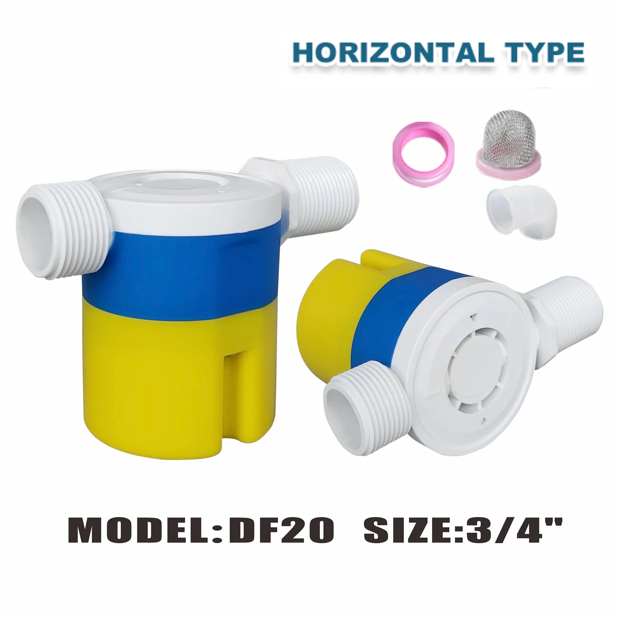 JUNY 3/4 in automatic updating small plastic float valve water control valve for water tank