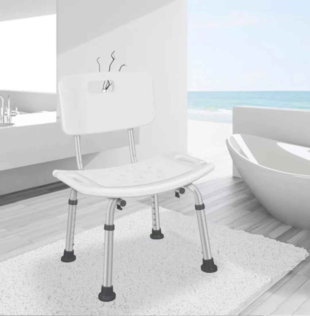 Nice Blue Plastic Fold Down Comfortable Japanese Shower Chair For Bathing Senior Adult