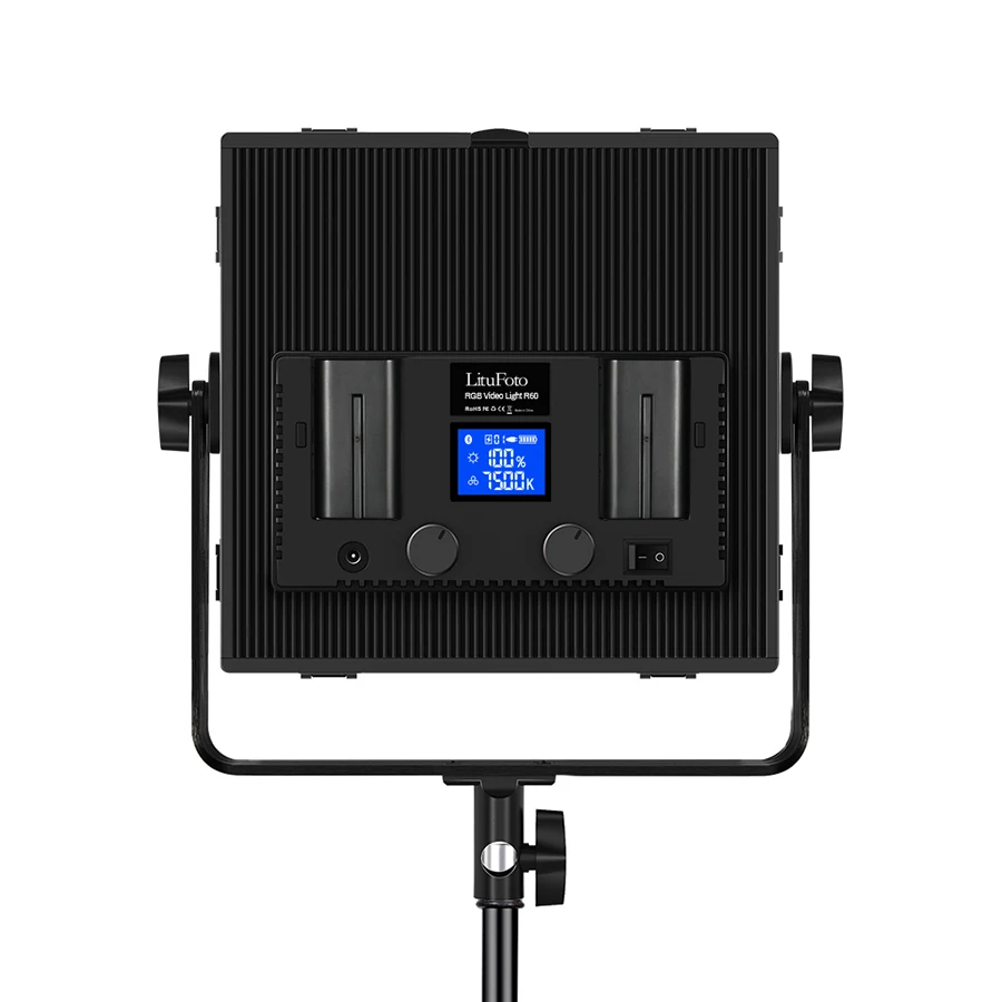 Professional RGB photography lighting led panel video light app control 60W 7500lm 504 leds 3200-7500K Ra96+ 9 preset effects