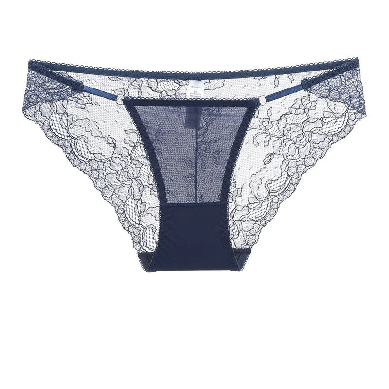 Sheer Lace Panties Women Sexy Underwear Big Girls Panties Low Rise Thong Quality Lingerie G String Panties