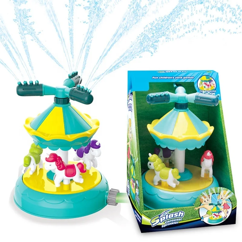 Kid Bath Toy Summer Backyard Outdoor Game Toys Water Sprinkler with 360 Degree Rotating Nozzles for Kids