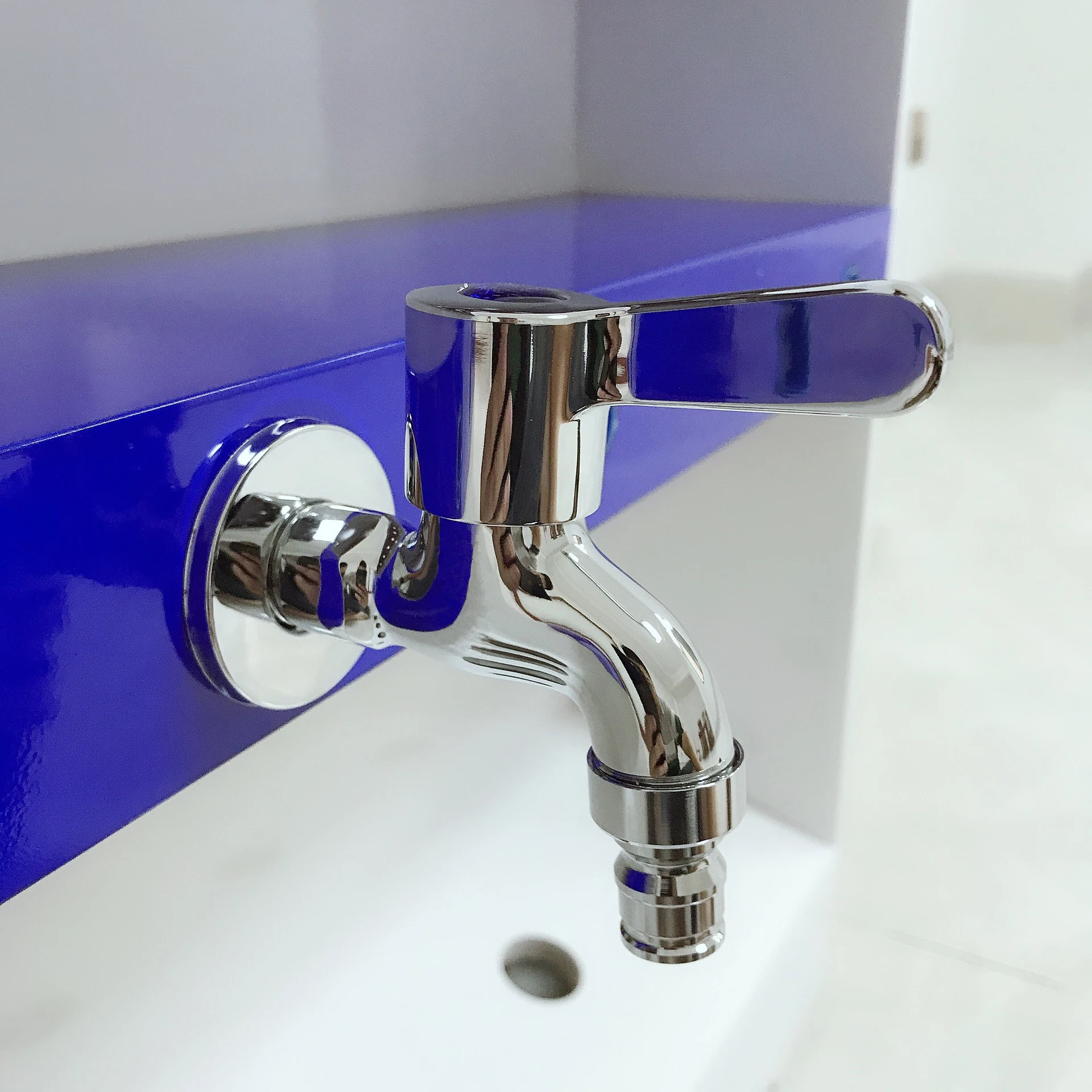 Kmry Custom Hot And Cold Water Mixer Valve Brass Shower Faucet Basin Wall Mounted Bathroom Sink Faucet