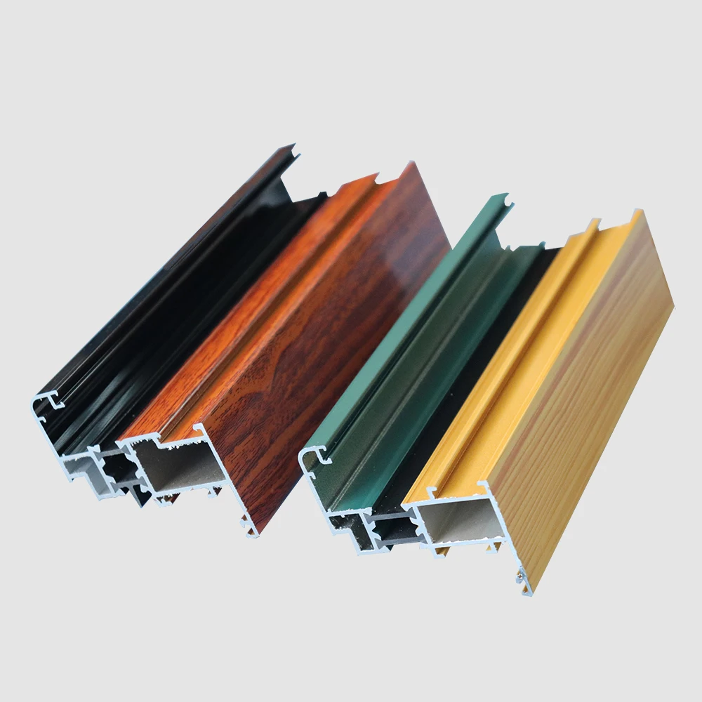 
top quality aluminum cladding wood with thermal insulation strip for window 