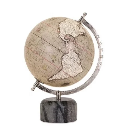 Gold Shiny Polish High Quality Desktop World Globe Manufacturers and Wholesale