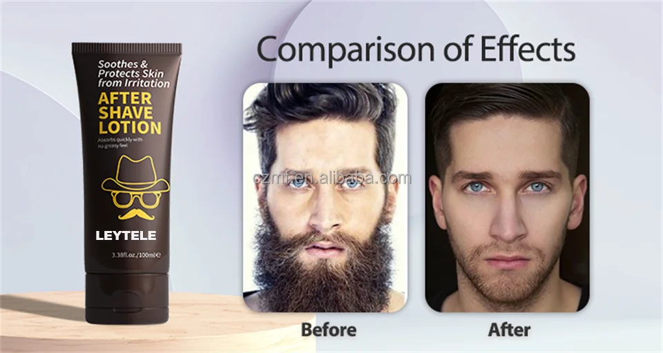 Private label custom 100% organic premium mens aftershave skin care lotion remove acne moisturizing lotion stick
