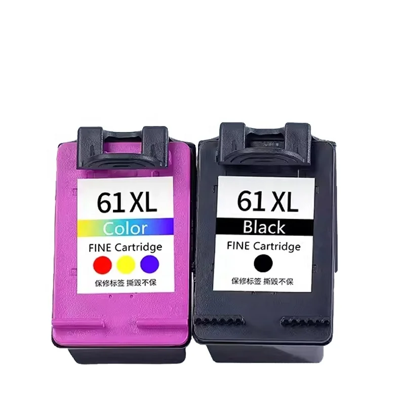 FULUXIANG Compatible 61 XL 61XL Color Inkjet Ink Cartridge for HP DeskJet1000 1010 1050 1510 3000 4500 Printer
