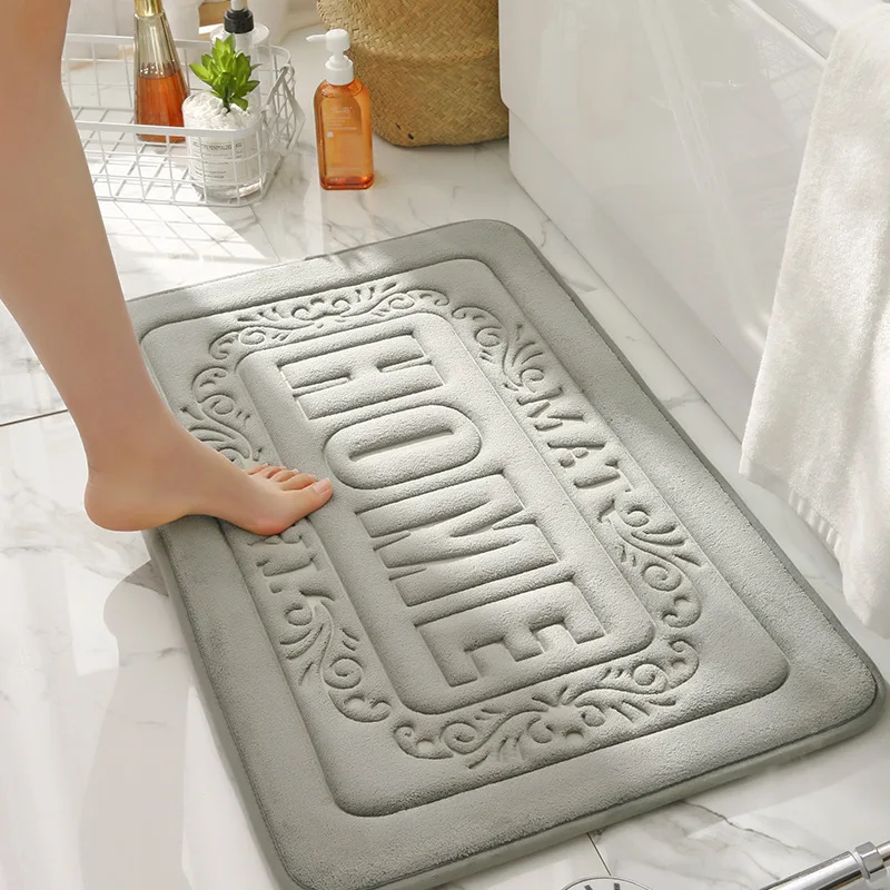 Anti Slip Shower Mat Machine Washable Bath Mats Rugs Memory Foam Bath Mats