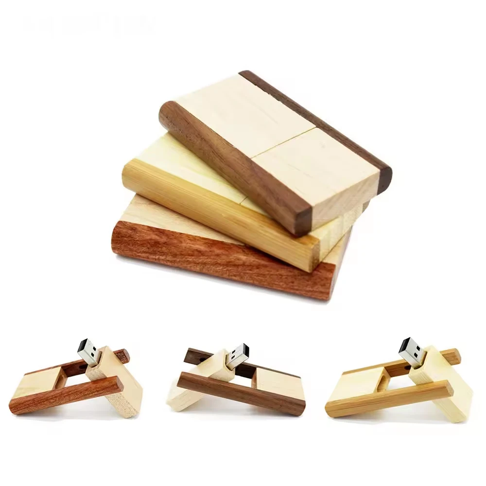 Wooden Bamboo USB Flash Drives Pen Drives 8 GB 16 GB Memory USB Sticks Free Laser Engraving Logo Thumb Drive
