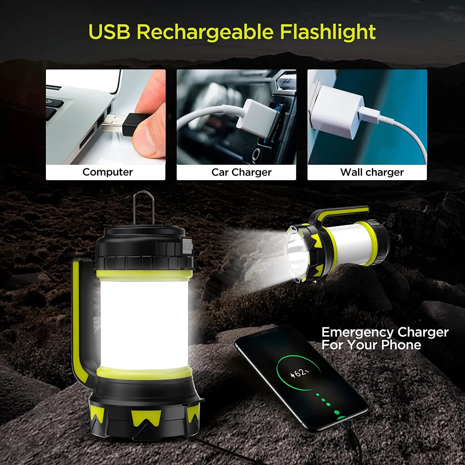 OEM ODM светодиодный фонарь энергосберегающий портативный водонепроницаемый USB зарядное устройство Power Bank фонари аварийный перезаряжаемый свет