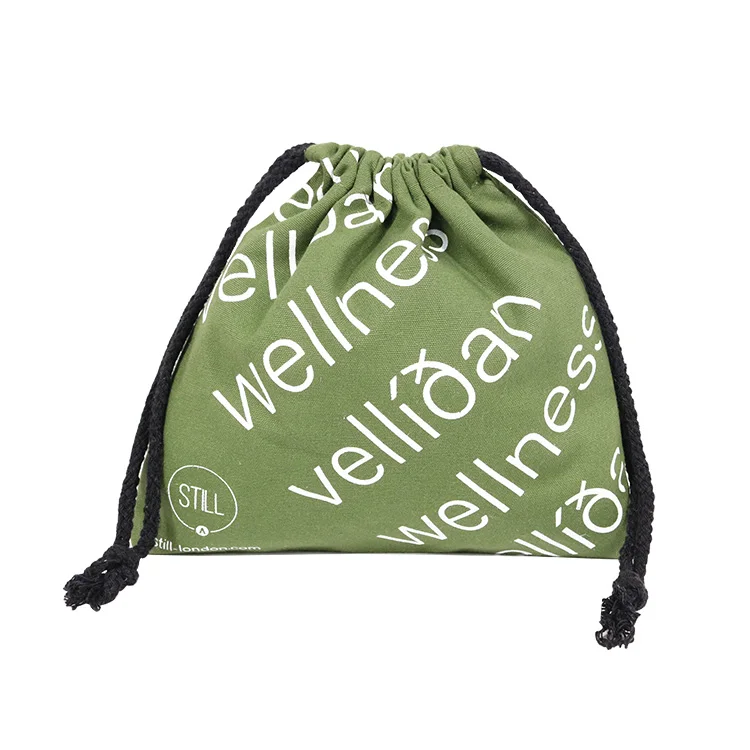Hot Selling China Manufacturer Wholesale Cotton Canvas Small Promotion Drawstring Bag Plain Reusable Foldable With Logo