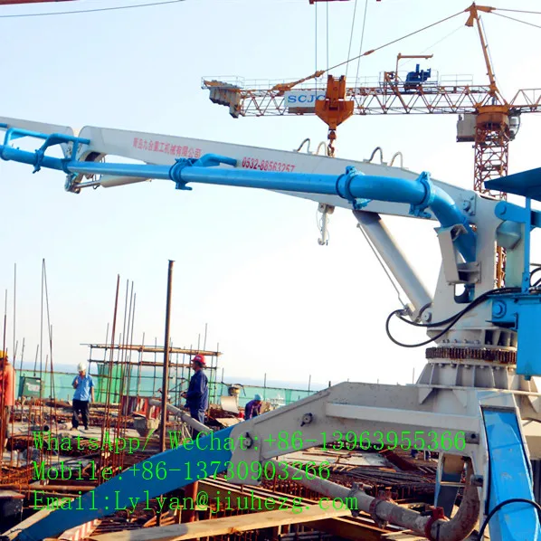 
cheaper price mobile concrete placing boom 