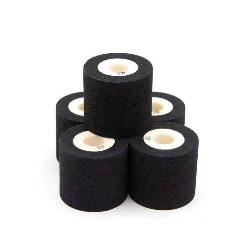 XJ 35mm*35mm Type Black Hot Coding Ink Roller Plastic Bag Band Sealing Sealer Machine Date Printing Hot Ink Roller