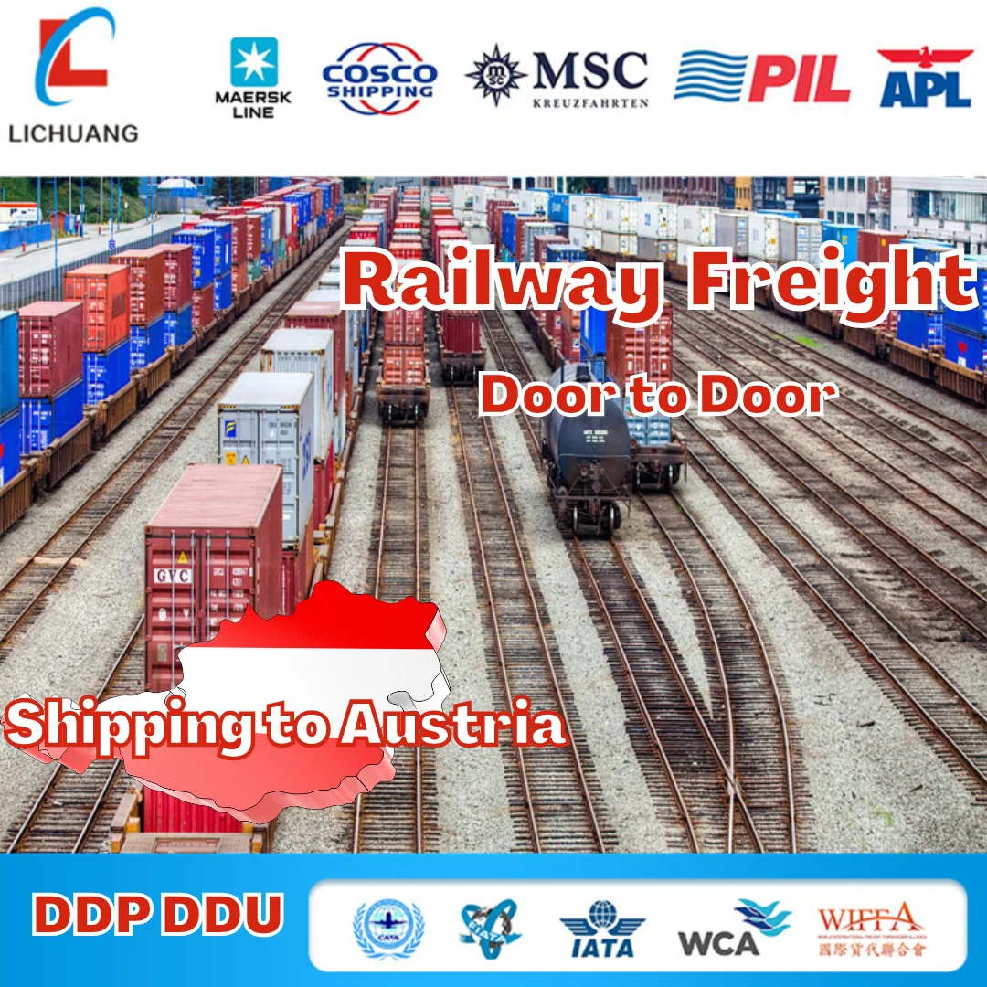 DDP/DDU Train Shipping Agent Freight Forwarder From China To Austria Europe Cheap Railway Door to Door Shipping Rates
