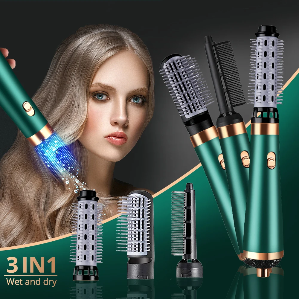 Professional 3 In 1 Hair Dryer Brush One Step Hair Dryer And Styler Electric Hot Air Brush