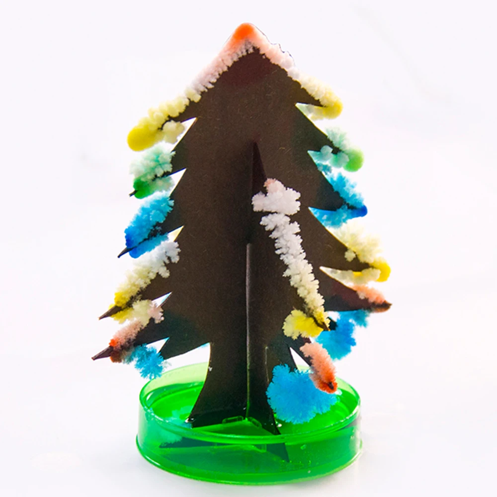Wholesales hot selling Magic Christmas  Decoration Colorful Tree Toy Paper Tree Blossom Set Creative Magic Crystal Tree