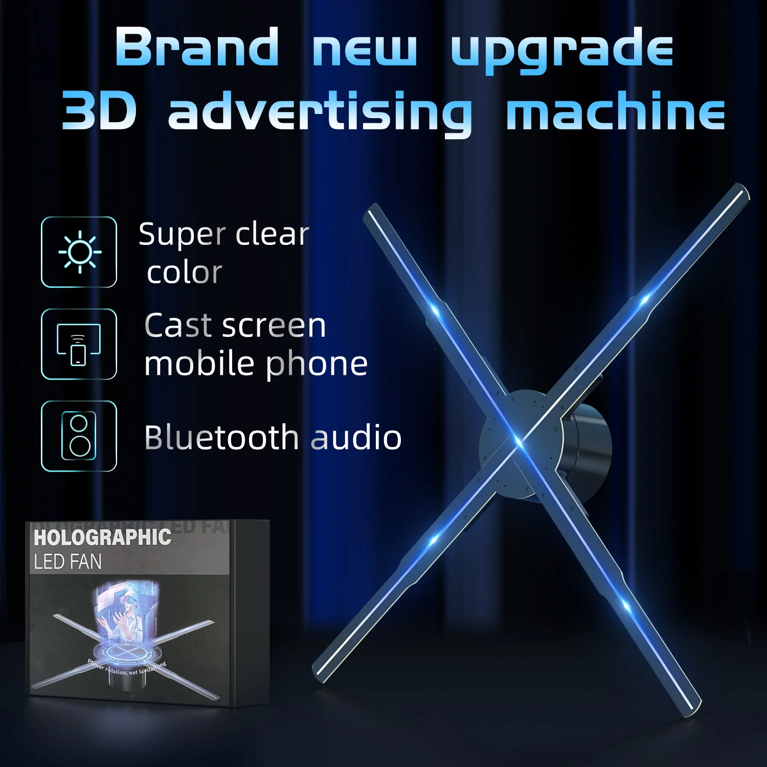 Naked-eye 3D holographic projector three-dimensional three-dimensional levitation imaging Qixi birthday romantic gift hologram
