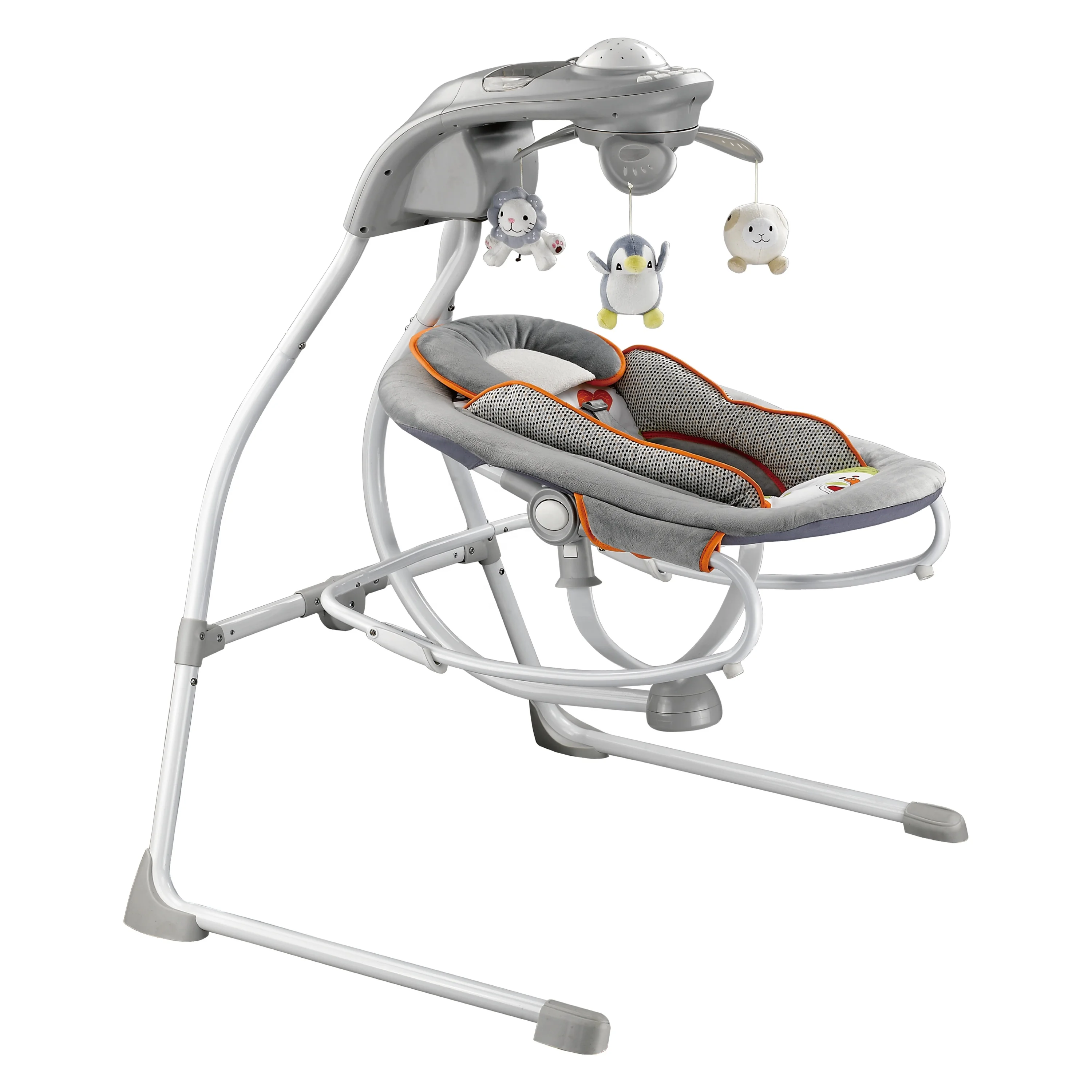 Manufacture multi function 2 in 1 electric baby swing rocker
