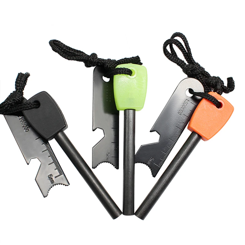 5/16 thick Survival Feuerstahl Camping Fire Steel Firesteel Weatherproof Fire Starter Flint Ferrocerium Ferro Rod