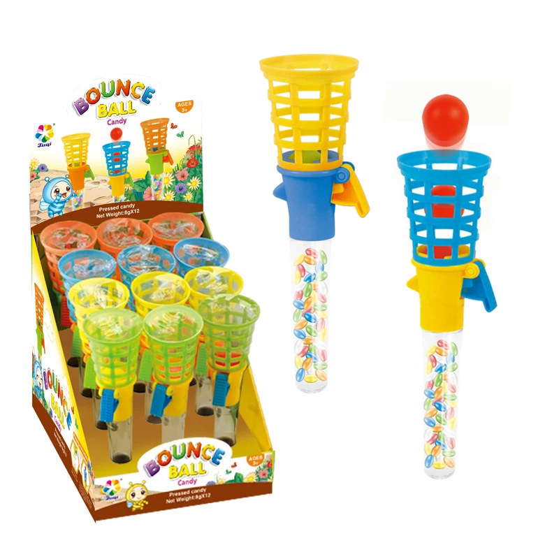 Candy ManufacturersPlastic Bounce Ball Game Sweet Candy Filled Toys For Kids