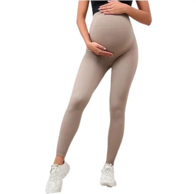 New Arrivals Wholesale Custom Maternity Wear Trousers Pants High Waist Pregnant Legging Gym Workout Maternity Leggings For Women