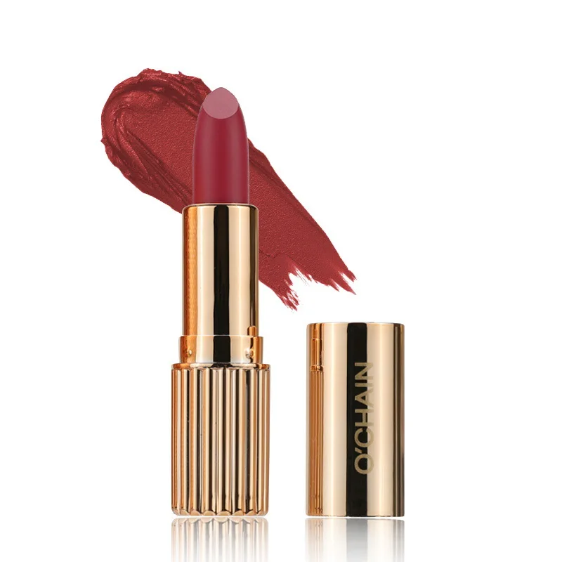 Private Label Cosmetics Beauty Makeup 12 Colors Nude Velvet Waterproof Long Lasting Matte Lipstick