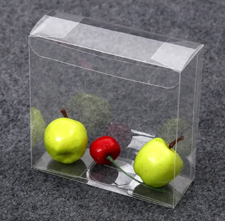 
Wholesale customized folding clear PET packaging gift box cosmetic box pet window plastic box 