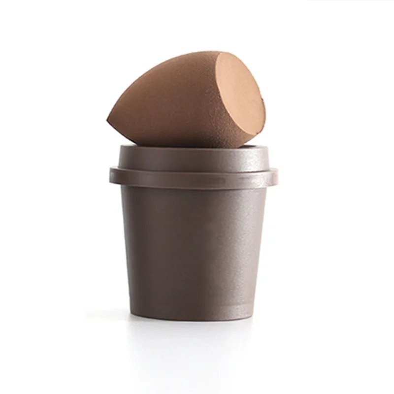 Beauty Egg Cosmetic Blender Customize Make Up Sponge Private Label Latex Free Coffee Cup Makeup Sponge