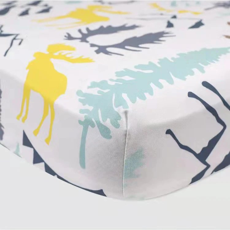 Famicheer BSCI cotton crib mattress fitted sheet travel