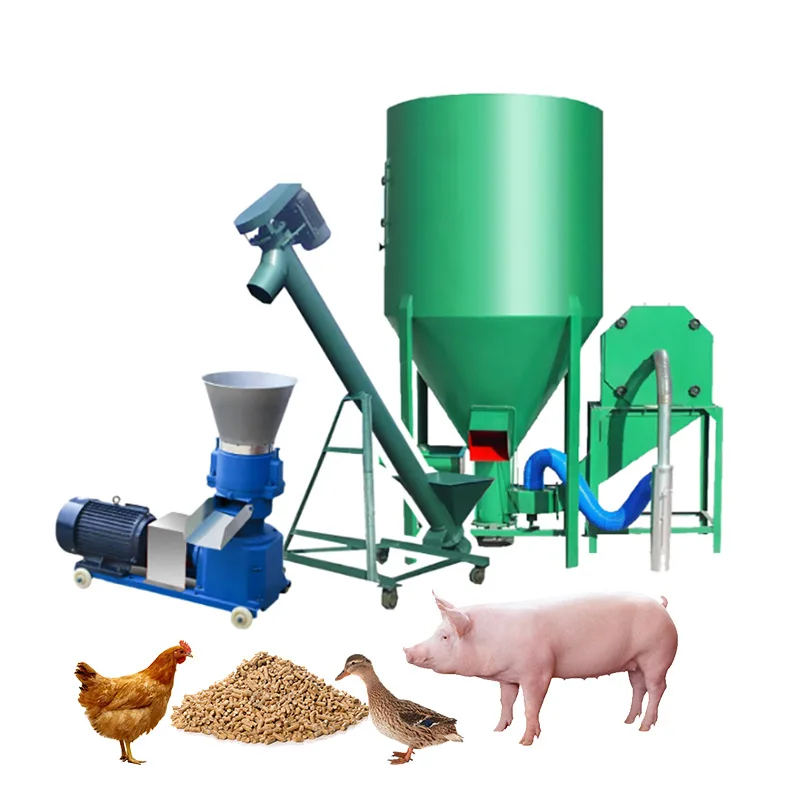 Livestock feed production line/cattle feed plant/animal feed pellet processing machines