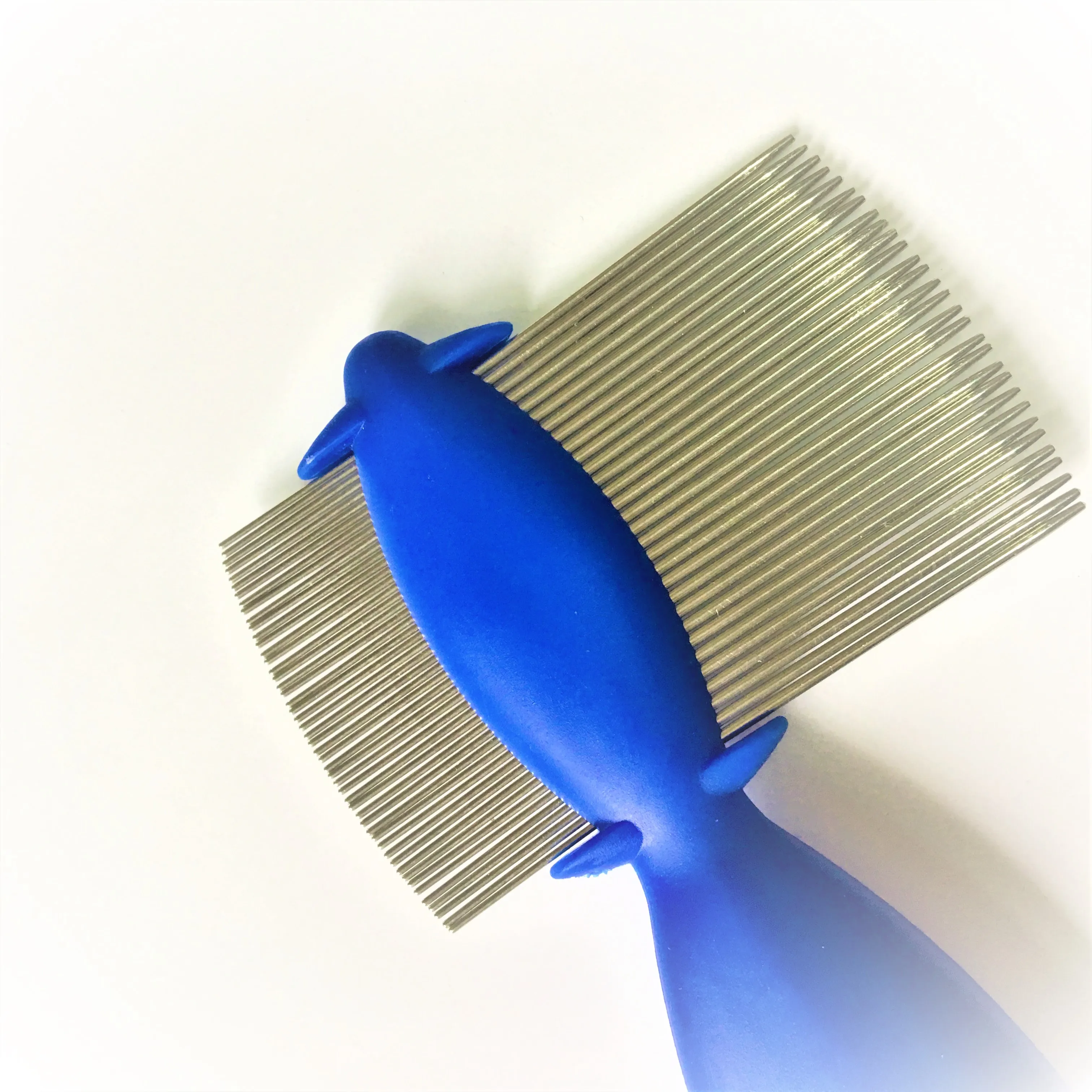 Двухсторонняя напольная гребень для блох с длинными и короткими контактами