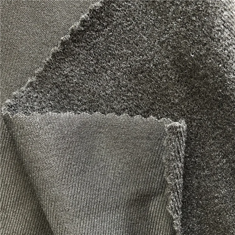  Warp Knitted Loop Fabric Brushed Nylon Spandex Elastic Plush