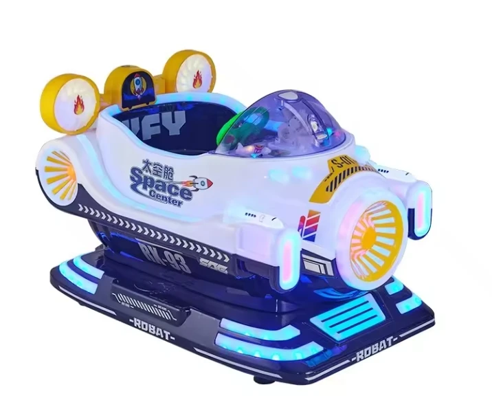 New Product arcade indoors Kids Coin Operated Plastic Car Racing Kiddie Rides Game Machine children swing car with video