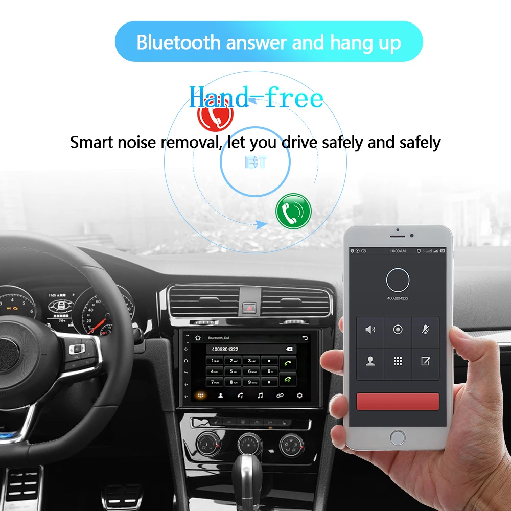 7 inch manual sub auto electronics mirror link mp5 player android car radio