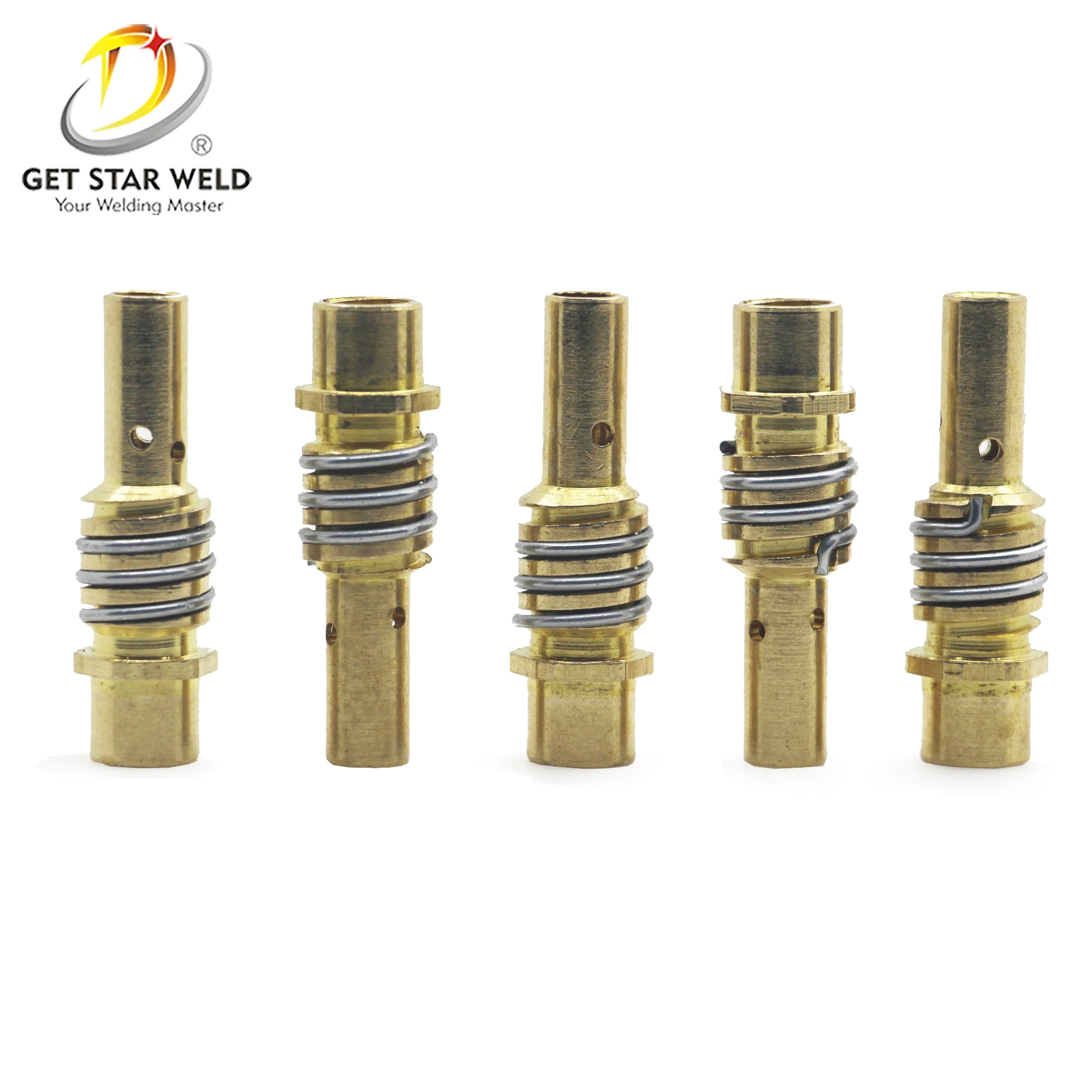 Get Star Weld mig welding gas accessories,brass binzel welding tip holder,15ak copper contact tip holder