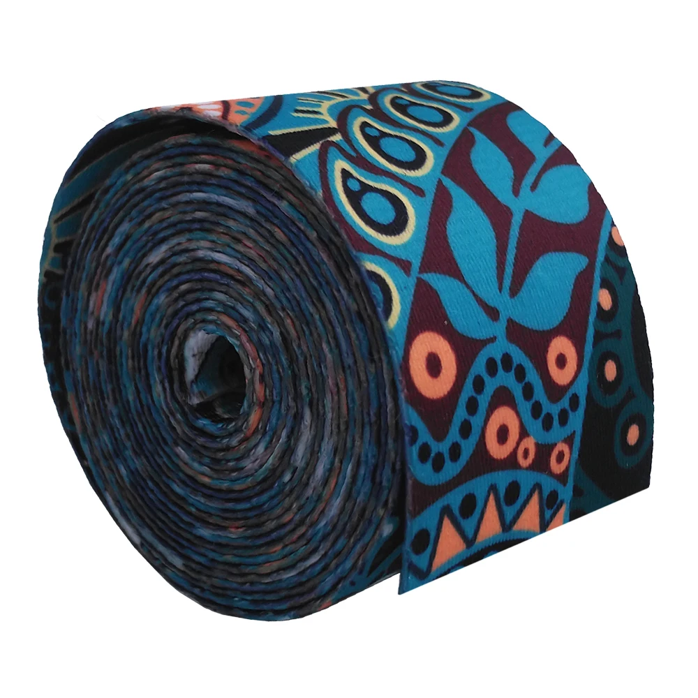 Custom 50mm polyester sublimation printing ribbon double side heat transfer printing webbing strap