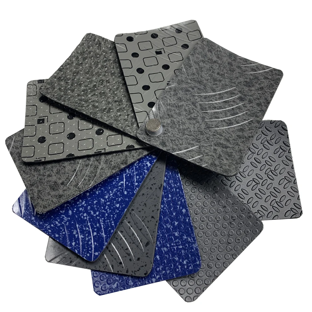 High quality PVC leather roll for car mat upholstery PVC flooring 2.0mm 2.5mm two tone non woven backing