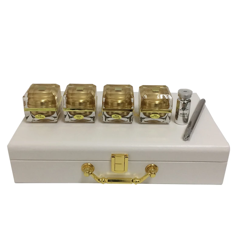 BL Nature Gold Bottle Permanent Makeup Tattoo Pigment Kit For Eyebrow